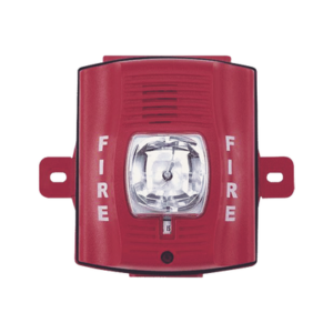 Sirena Estrobo Para Exterior De Dos Hilos Color Rojo Montaje Pared